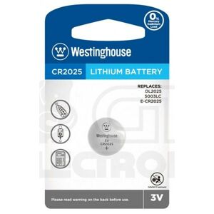 Lithiová knoflíková baterie Westinghouse CR2025 (DL2025, 5003LC, E-CR2025) 3V