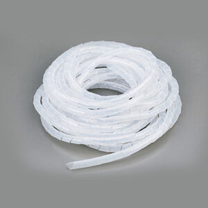 Spirálový chránič kabelů bílý, průměr 10mm, délka 10m