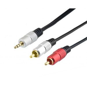 Propojovací audio kabel Jack 3,5mm (M) - 2 x RCA Cinch (M) 2m